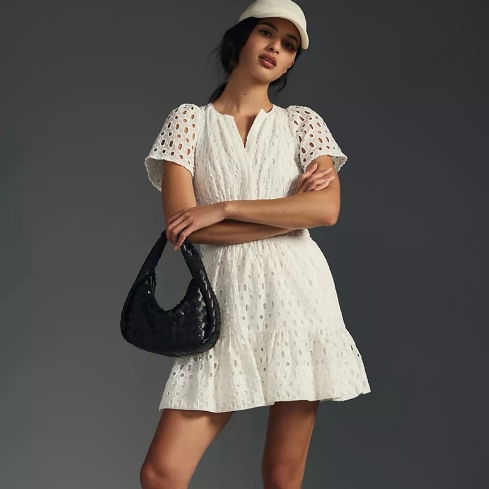 Anthropologie Somerset Mini Dress:
Eyelet Edition